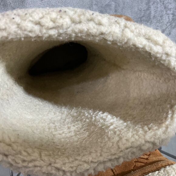 Juicy Couture AOP Suede Mid Calf tall Boots women’s Size 8.5 Brown - Picture 11 of 14